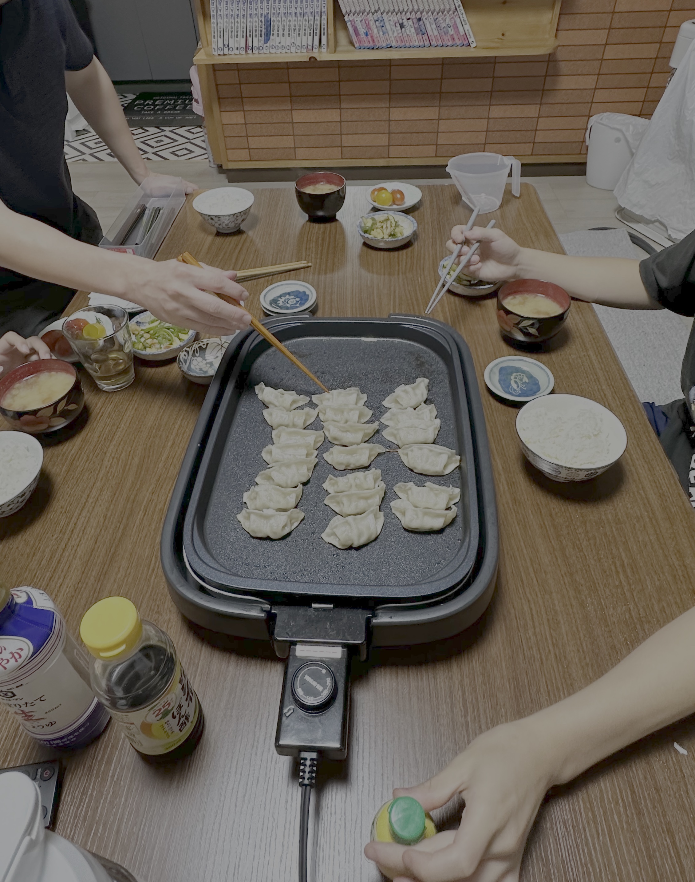 みんなでご飯を食べる事を大切にしています。